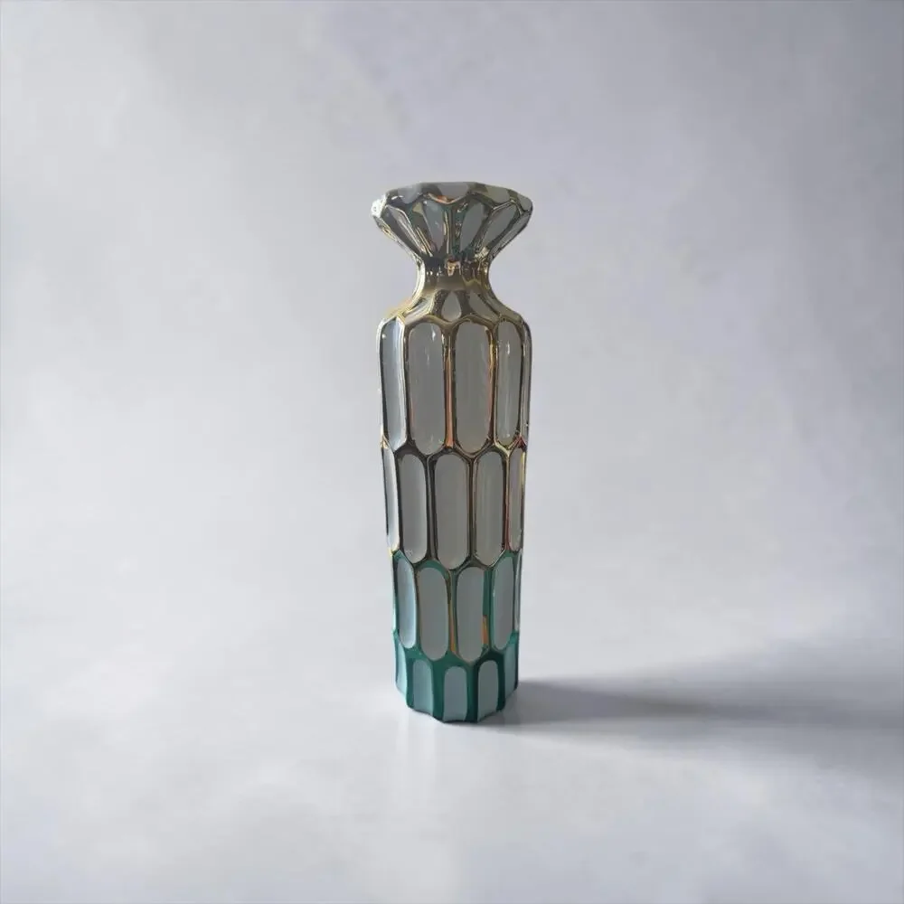 Sagebrook Home Candle Holder White Gold 4x4x13.75